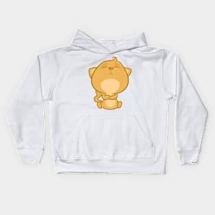 adorable sulky cat Kids Hoodie